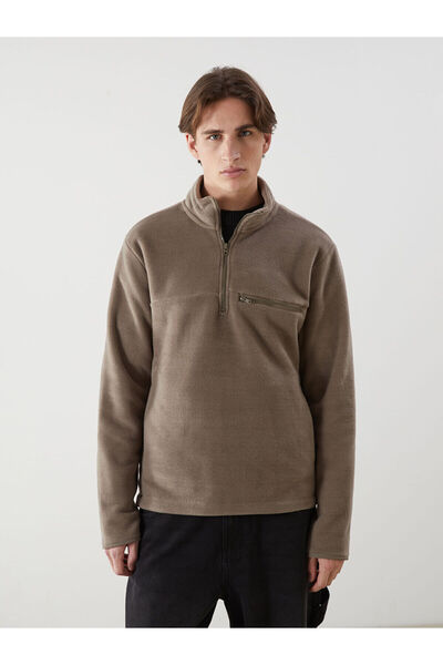 LC Waikiki Ανδρικό φούτερ με μακρυμάνικο φλις γιακά