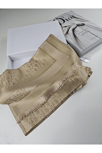 Shiva Scarfs Dokulu CD Desen Kaşmir İpek Şal 4 Mevim Silk Scarfs Shawl Hijab