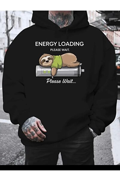 EFFRENATU سترة نيرجي للتحميل، يرجى التحلي بالصبر، سترة الشباب بغطاء رأس