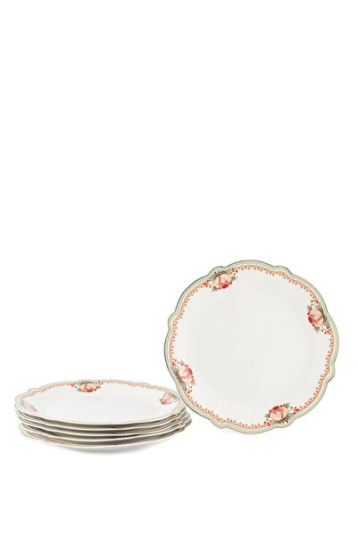 Mikasa Moor Mystic Floral Desenli Porselen 6'lı Servis Tabağı Seti