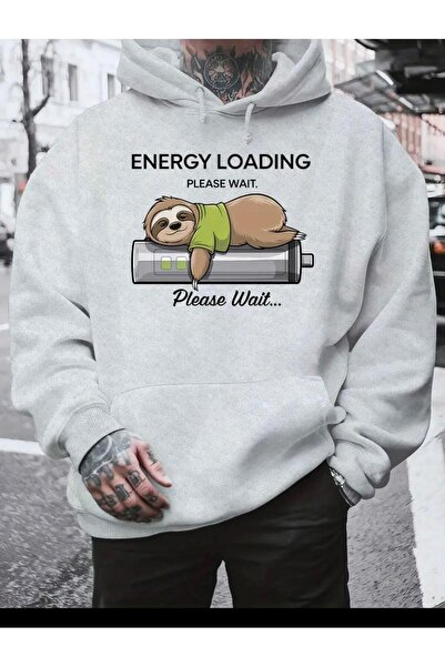 EFFRENATU سترة نيرجي للتحميل، يرجى التحلي بالصبر، سترة الشباب بغطاء رأس