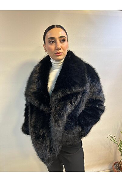 EnderGiyim فرو أنيق من روبن بريميوم بجودة A+ مع بطانة داخلية وأزرار كبس