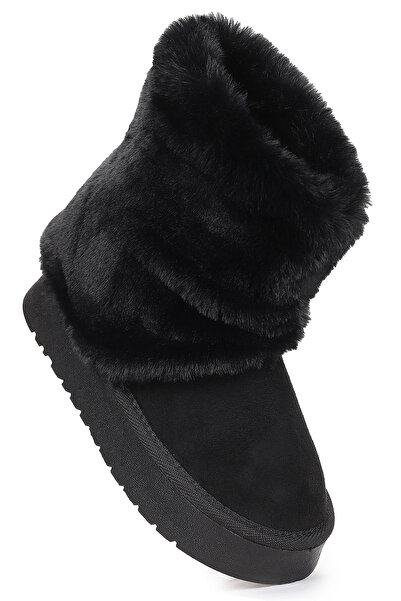 Kiko Kids أحذية نيرا الفروية للفتيات من الجلد السويدي