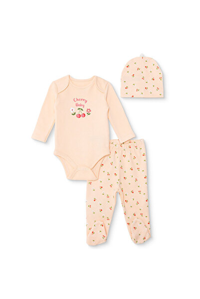 ebebek Hello Baby HelloBaby Kız Bebek Yenidoğan Body-Patikli Alt-Şapka İnterl...