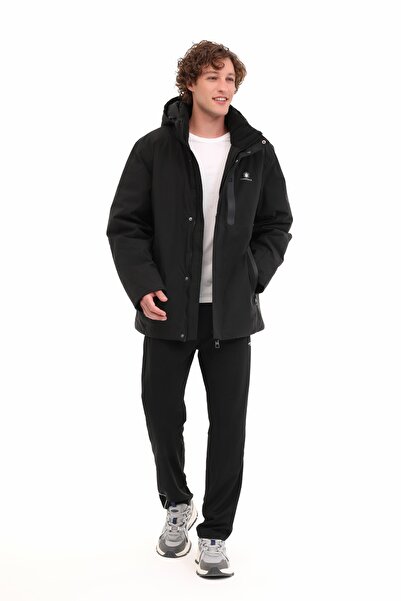 lumberjack Ml Lubeck 2Kkb-03 5Pr Black Men's Short Coat