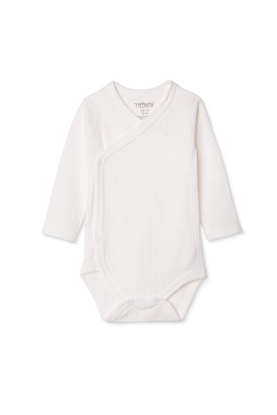 Tiffany Unisex Zıbın Body İnterlok V Yaka Uzun Kol