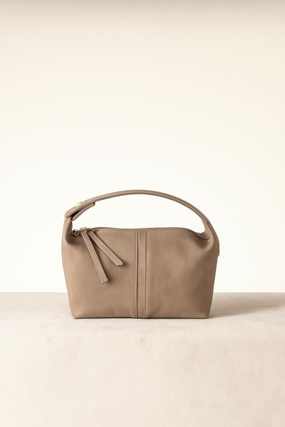 Çantacımstore Women's Archi Suede Handbag Mink