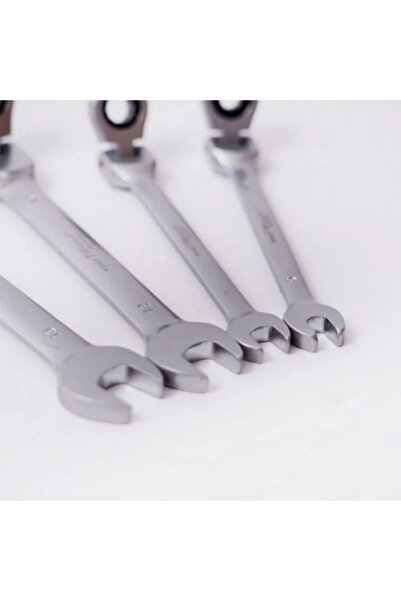 Kraft Royal Set of 22 Ratchet Wrenches 6–32mm, Adjustable End, Cr-V Steel, KraftWorld