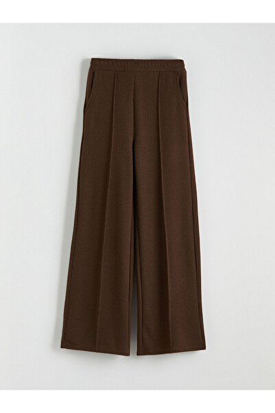 LC Waikiki Özmarka New Season Elastic Waist Wide Leg Women's Trousers