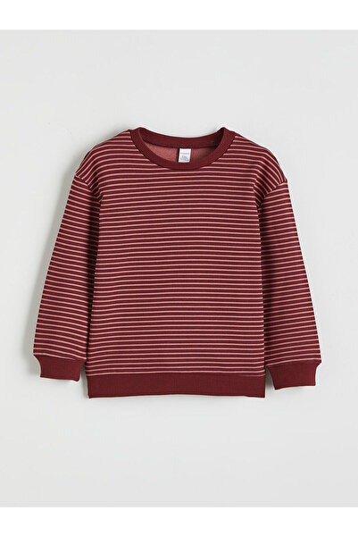 LC Waikiki Розова велосипедна яка на раирана дебела мъжка блуза