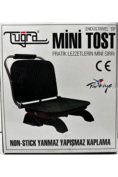 Tuğra MİNİ TOST MAKİNESİ DÖKÜM PASLANMAZ-ENDÜSTRİYEL EV TİPİ