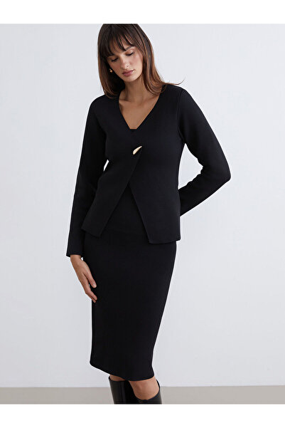 LC Waikiki Özmarka New Season V-Neck Women's Knitwear Cardigan
