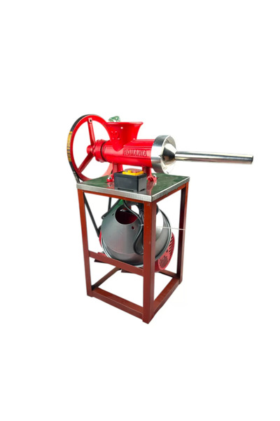 German Meister Meat Grinder No.32 – 1.3 kW Motor, 300 kg/h, Sausage Hopper