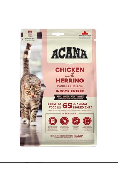 Acana Akana Canadian Dry Food for Adult Domestic Spayed Cats, Chicken & Herring Flavor, 1.8kg