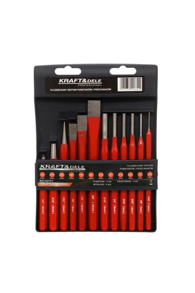 OEM Chisel, Pointer and Mandrel Set, 12 Pieces, Cr-V Steel