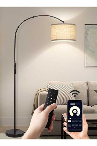 Tiokkss Floor Lamp with Remote Control & APP, Modern Floor Lamp with Bulb,Tall Lamp for Living Room