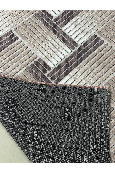 Sarar Kaymaz Tabanlı Makinada Yıkanabilir Halı