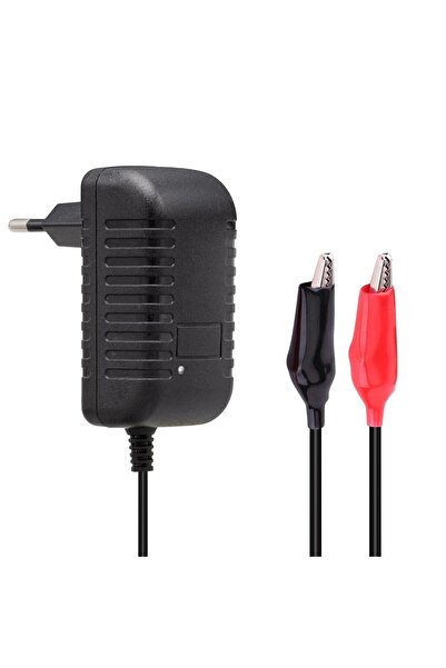 Powermaster Weko 14.4 Volt 1Amper Krokodil Uçlu Ledli Yerli Üretim Akü Şarj Cihazı