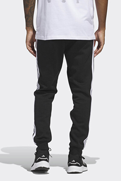 adidas M 3S Fl Tcpt Pantaloni de trening pentru bărbați, negru - alb, Jd1861