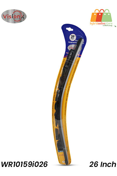 visionX WR10159i026 شفرة مساحات سيارة عالمية مقاس 26 بوصة مع 10 محولات - متوا...