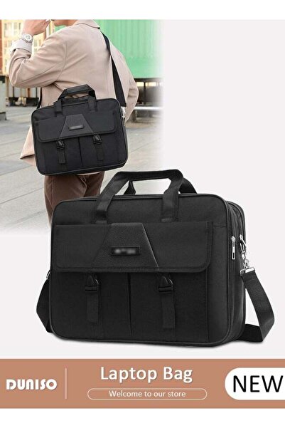 DOMEET Laptop Bag Lightweight Computer Bag Travel Business Handbag Briefcase Water Resistance Shoulder Mess
