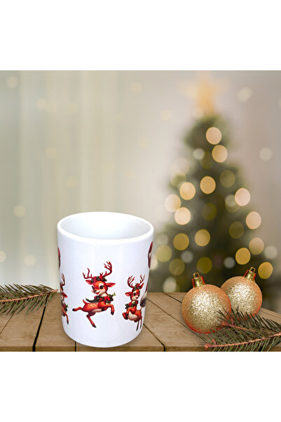 LADİJİTAL BASKI ÇÖZÜMLERİ 2-Pack Christmas Santa Claus Printed Espresso Cups