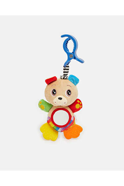 REDTAG Multicolour Clip Bear With Rattle, Vibration And Mirror Teether