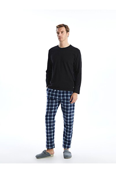 LC Waikiki Τυπικό μοτίβο καρό φλις πυτζάμα κάτω