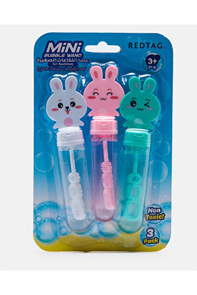 REDTAG مجموعة متنوعة من 3 قطع من عصا الفقاعات الصغيرة على شكل أرنب (30 مل)