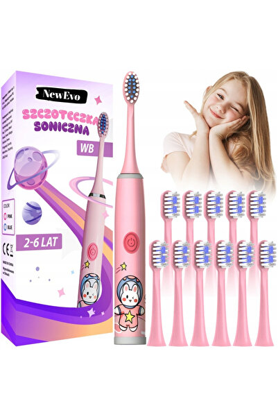 NewEvo Periuță de dinți electrică reîncărcabilă, alimentată cu baterii, NewEv...