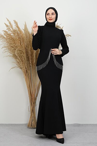 GİYZAMİLA Imge Crepe Dress Black