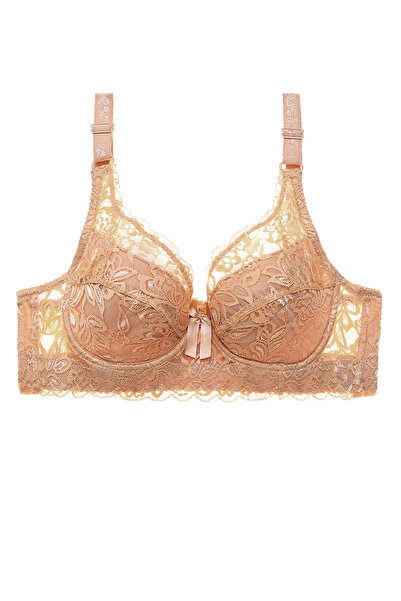 FridayIn Sexy V-neck Solid color Lace Strapless sleeve Bras