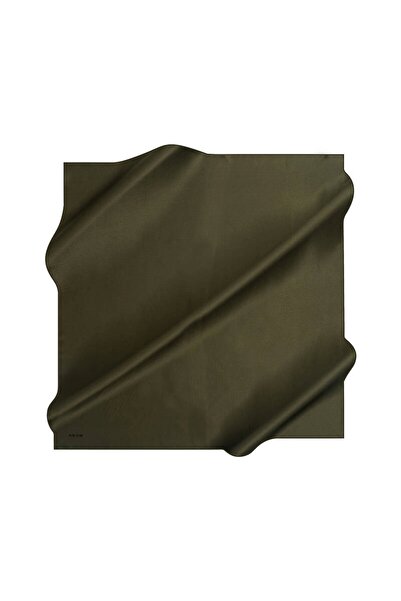 Aker Plain Stonewashed Silk Crepe Satin Scarf 90X90
