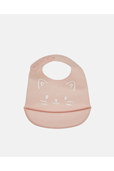 REDTAG مريلة تغذية بلاستيكية وردية اللون لحديثي الولادة