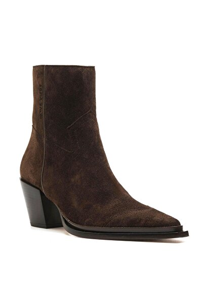 Sofia Baldi Marly Brown Suede Women's Heel Boots