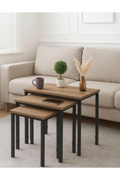 DEC59 Modern nesting table set - 3 pieces