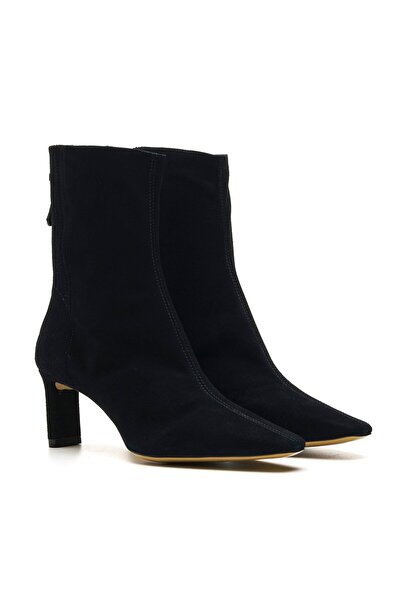 Sofia Baldi Vony black suede women's heel boots