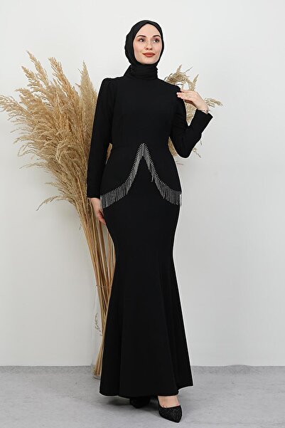 GİYZAMİLA Imge Crepe Dress Black