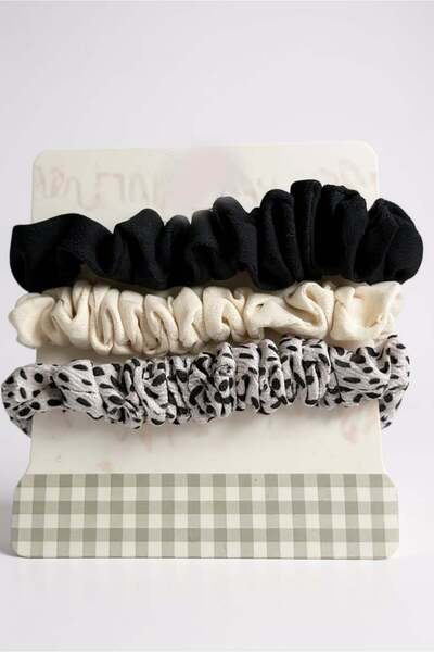 TAKIŞTIR Set of 3 Mixed Color Rubber Buckles