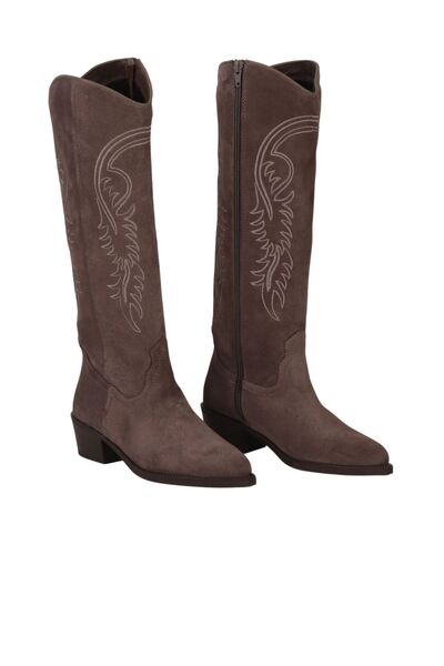 Bueno Shoes Mink Suede Women's Heeled Boots 01Wf1004