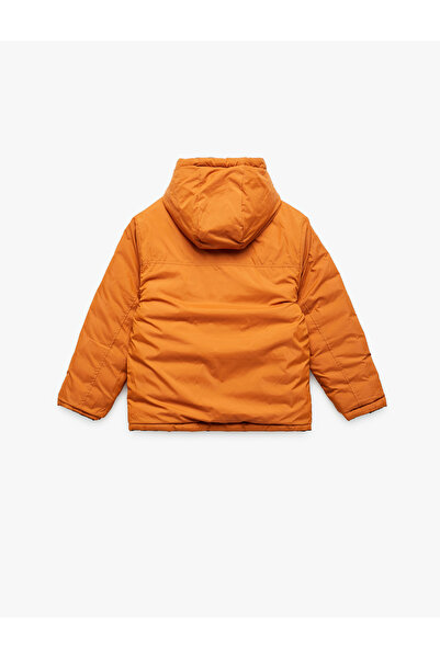 Koton Double Sided Zipper Hooded Long Sleeve Transitional Coat