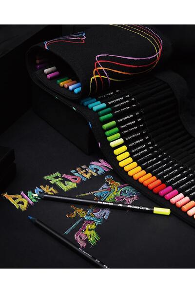 Faber Castell Black Edition Renkli Kalem Rulosu 72 parça