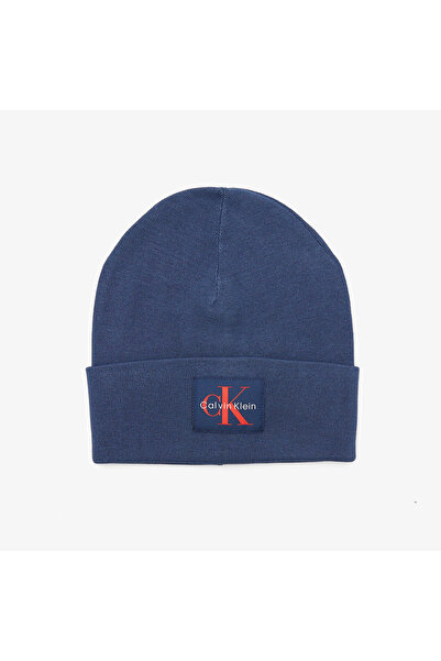 Calvin Klein Monologo Patch Erkek Mavi Şapka