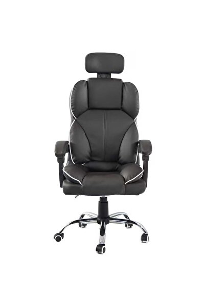eR D L Scaun de birou directorial, negru,