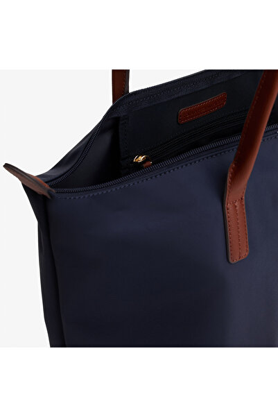 Tommy Hilfiger Popette Corp Kadın Mavi Tote Çanta