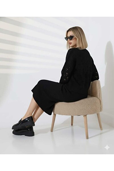 Cemre Life New Deux Lace-Like Knit Knitwear Set