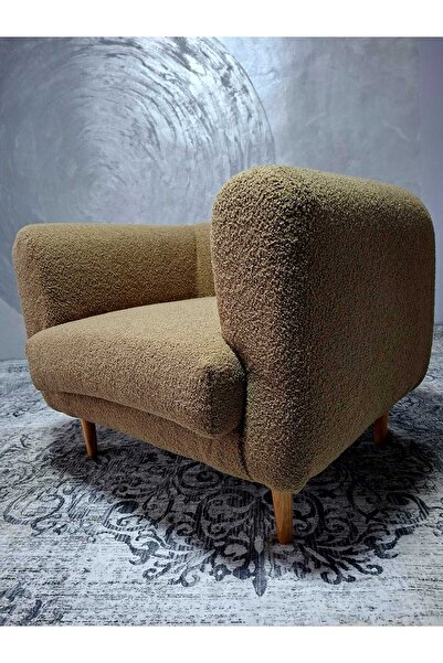 Fotoliipuf Modern armchair, Scandinavian design, wooden legs - comfort and elegance