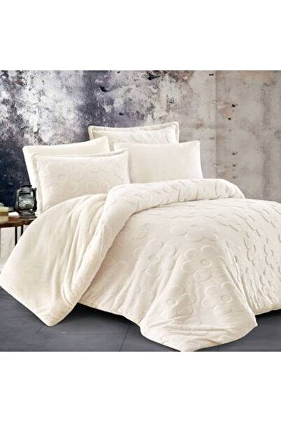 Feather Twin bedspread 180x230cm with sewn-in winter faux fur filling, 4 pieces, Lavi Feather