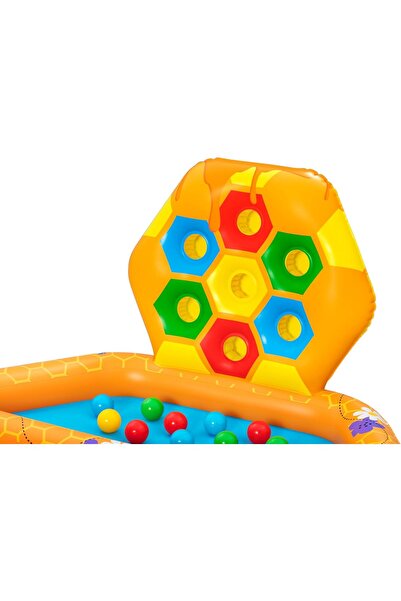 BESTWAY Lil Beehive Double Pool with Ball Pit, 1.27 m × 1.19 m × 61 cm