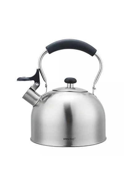 Kinghoff Whistling kettle KH 1859, 2.5 l, Induction, Wooden handle, Stainless steel